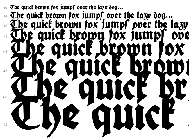 King Arthur Legend font waterfall